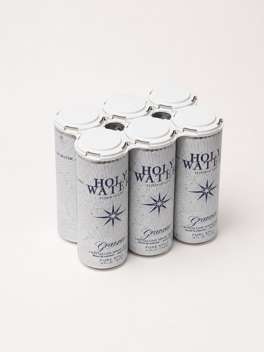 Crystalline Spring Water (Pure Still) — 6-pack of 12oz skinny cans