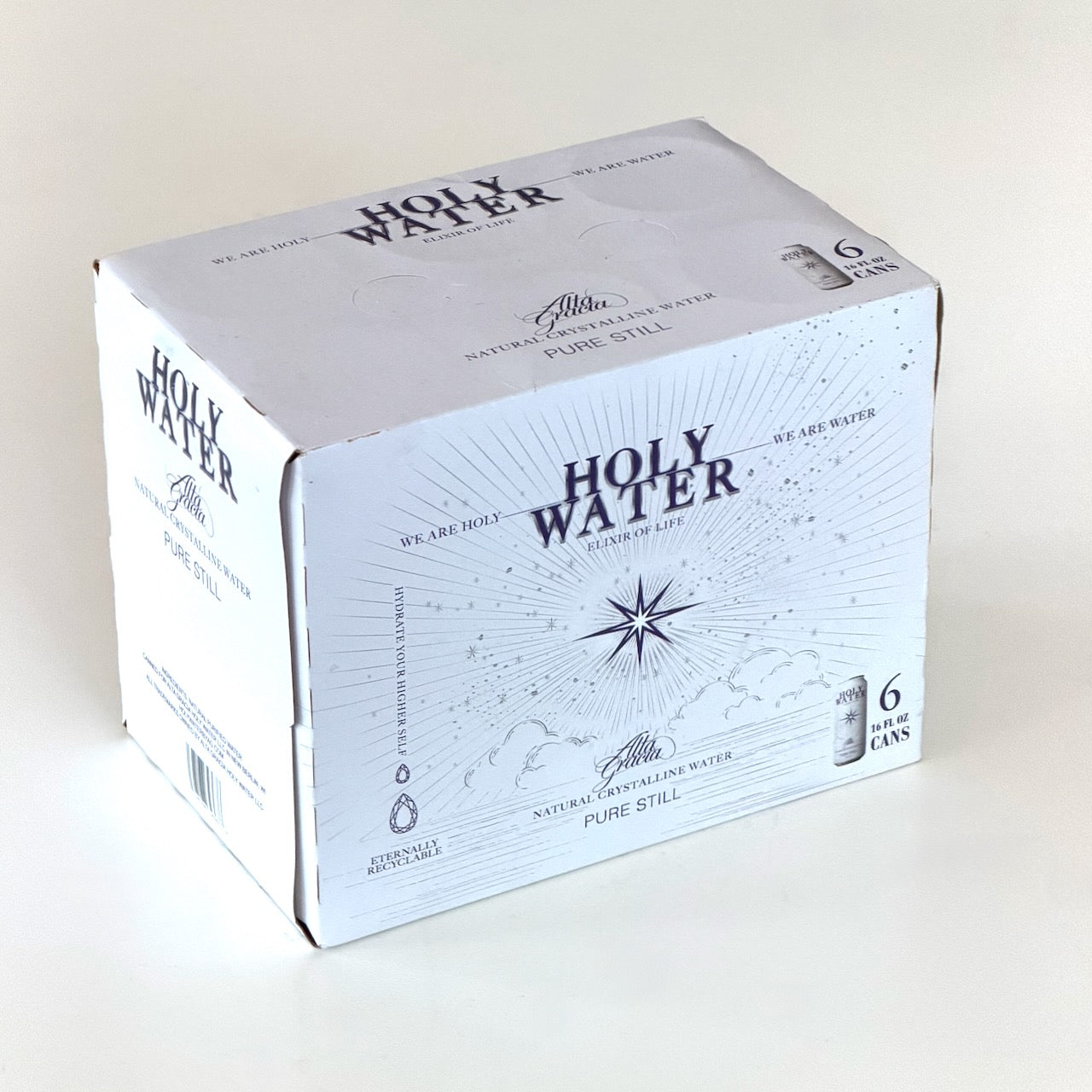 Crystalline Aquifer Water - 6-Pack Box of 16oz cans